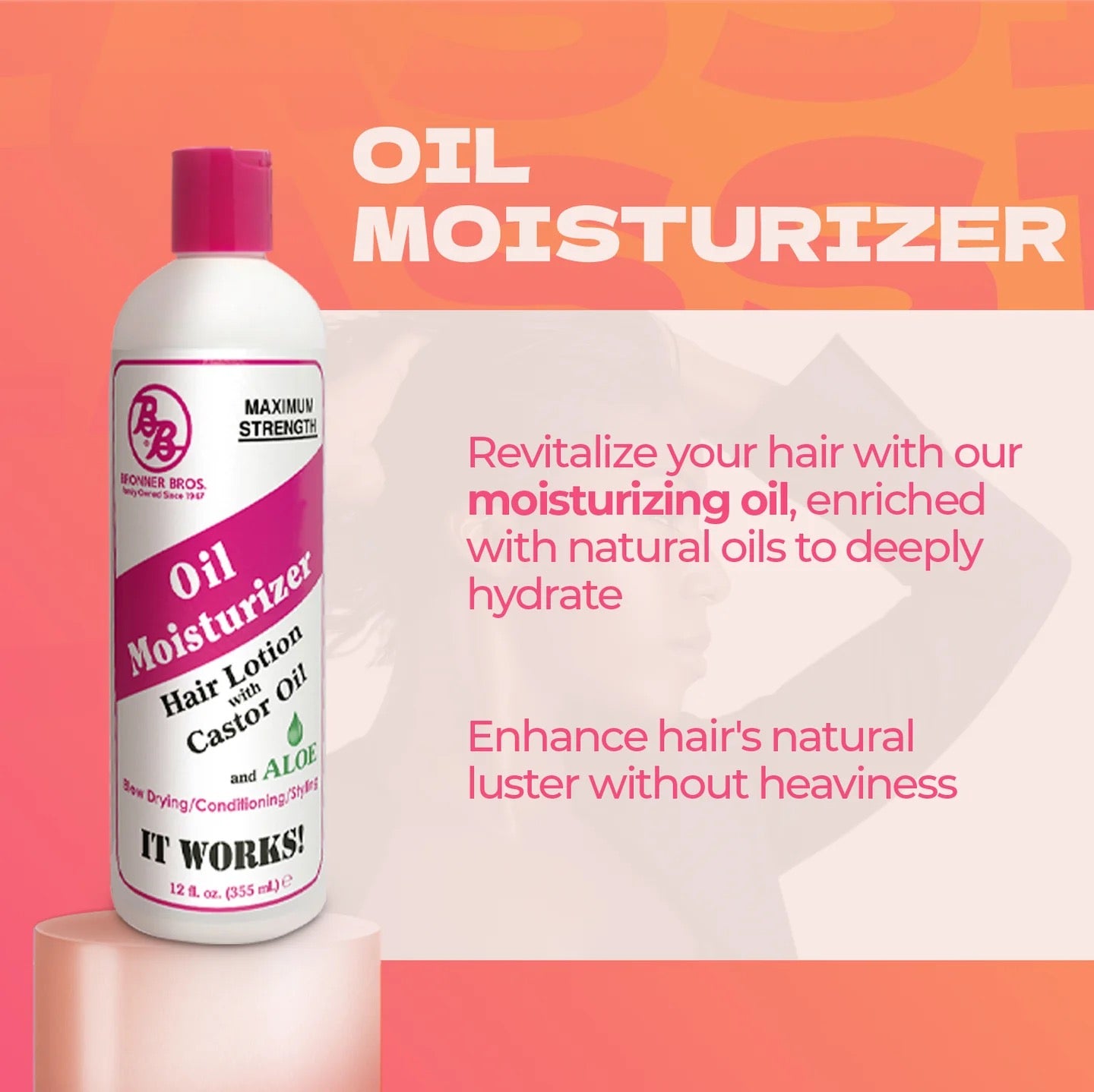 Bronner Brothers Oil Moisturizer Hair Lotion 12 oz