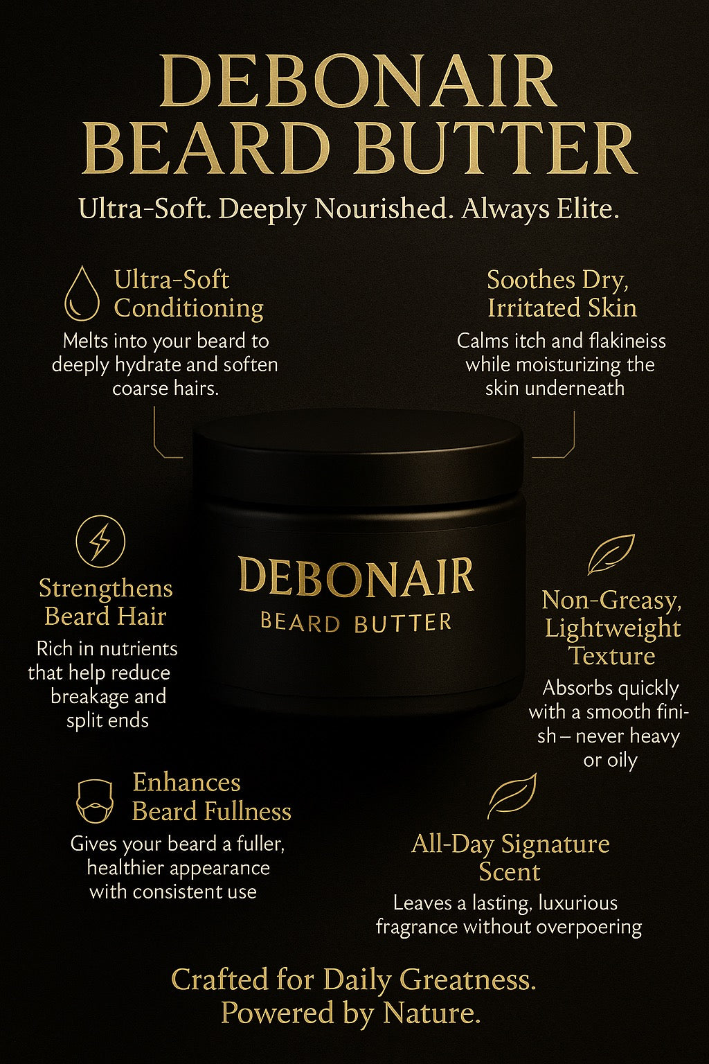 Debonair Beard Butter - Distinguished Gent Fragrance 4 oz