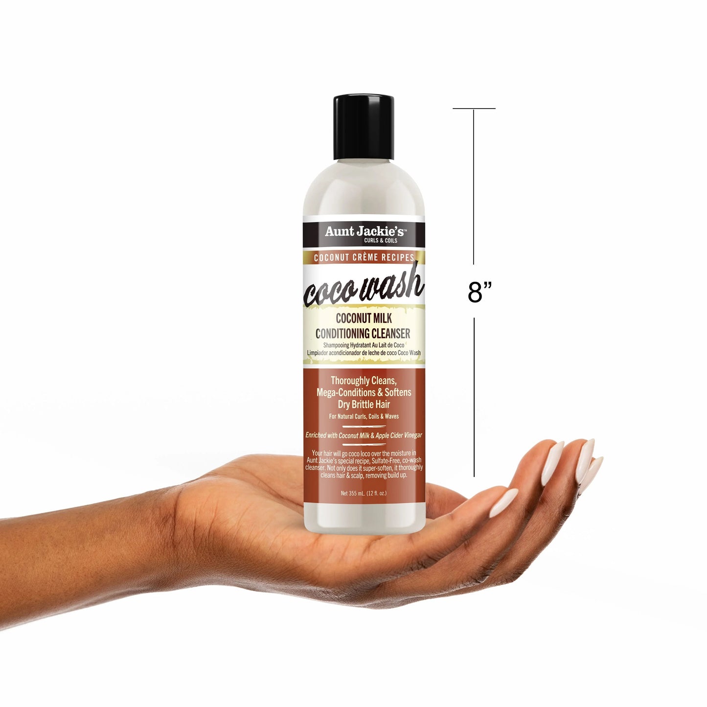 Aunt Jackie's Coco Wash Coconut Milk Conditioning Cleanser 12oz