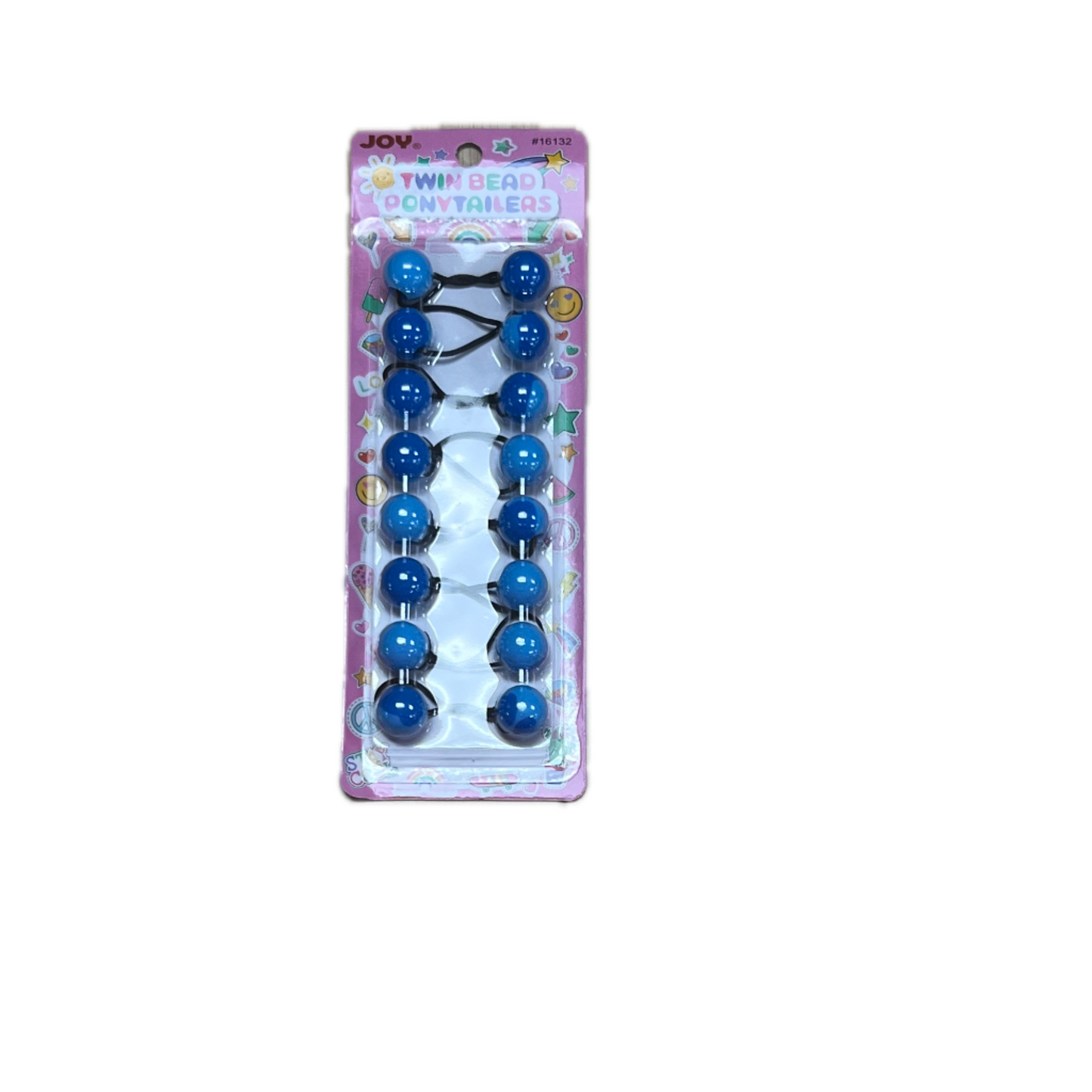 Joy Twin Beads Ponytailers Bobos 20mm 16132 Two Tone Blue