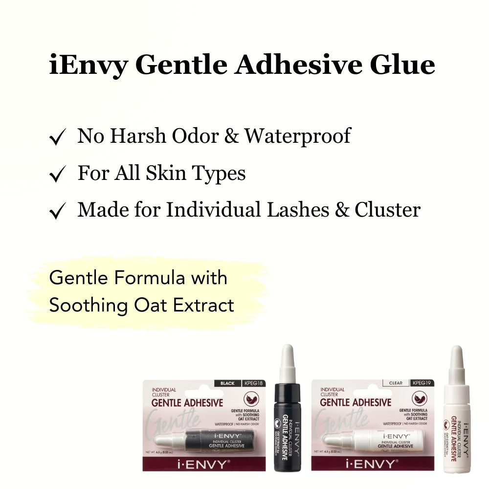 I Envy Individual Cluster Gentle Adhesive Glue - Black
