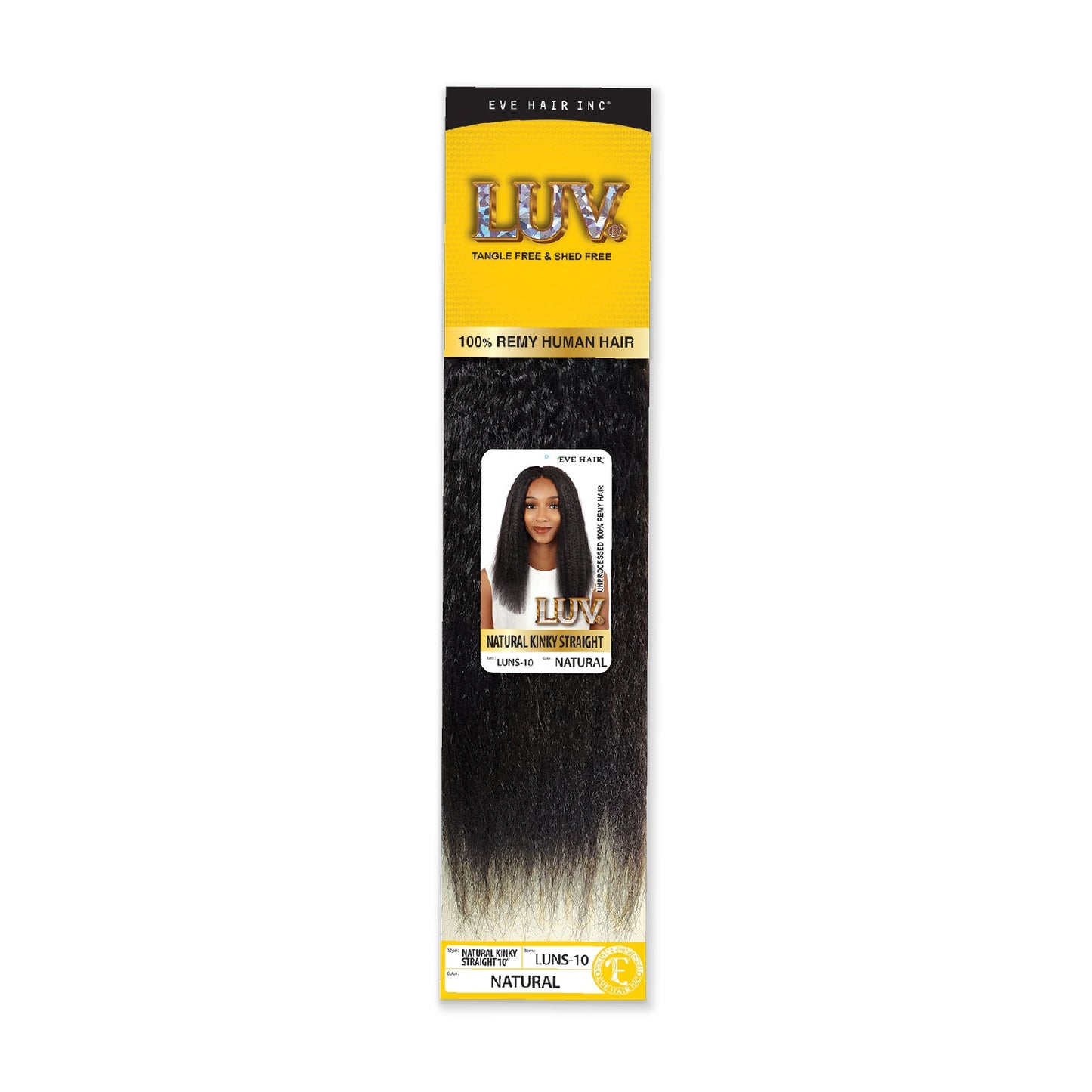 EVE LUV Natural Kinky Straight Weaving