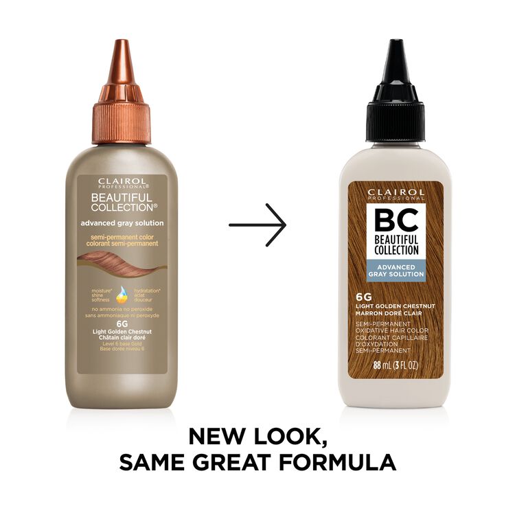 Clairol Beautiful Collections Advanced Gray 6G Light Golden Chestnut