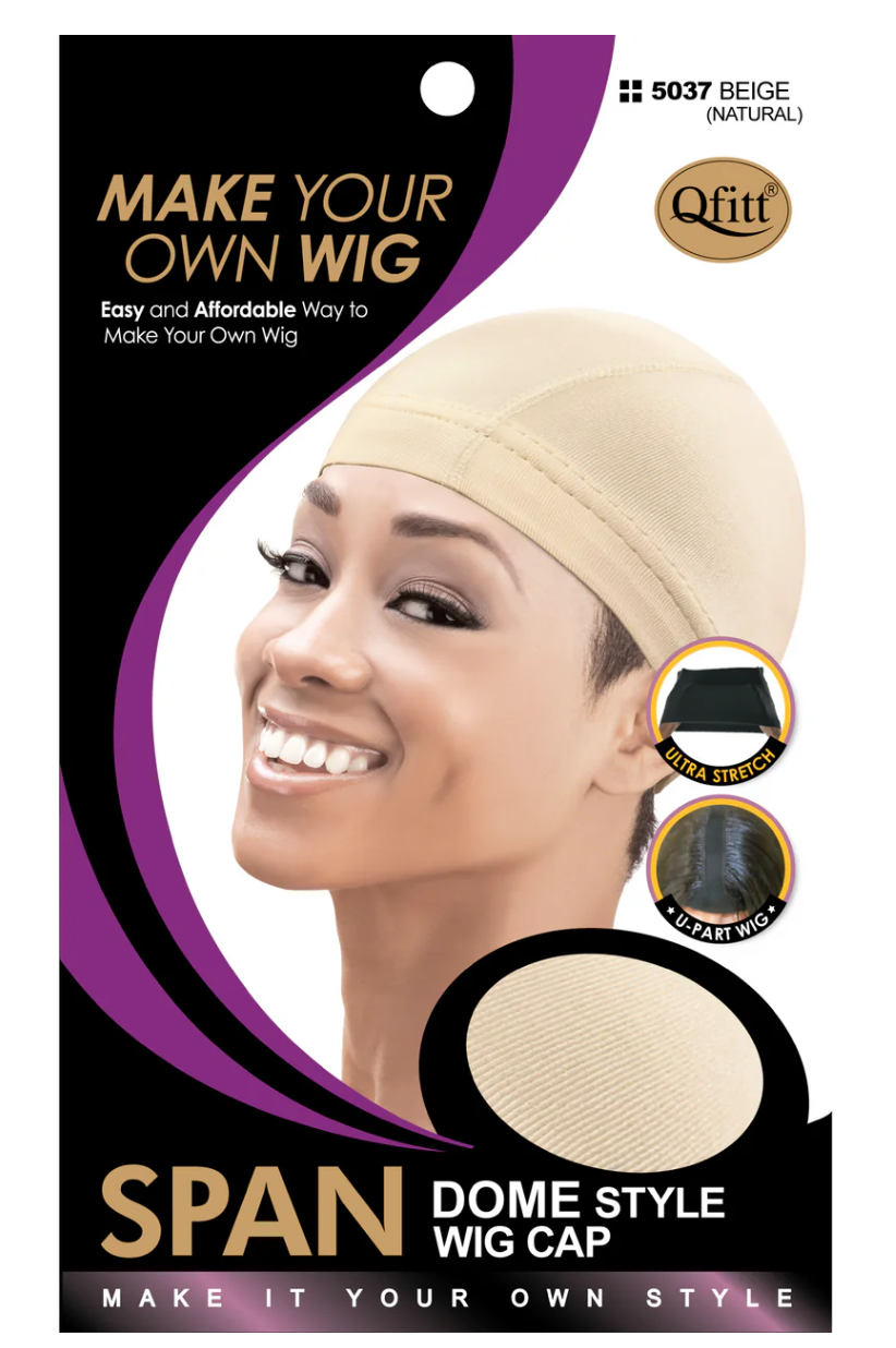 Qfitt Spandex Dome Wig Cap Natural 5037