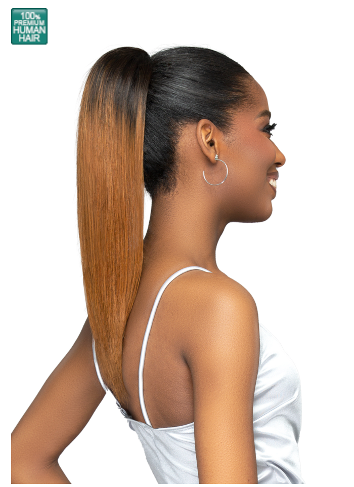 Boss Up Bone Straight 18" Human Hair Ponytail