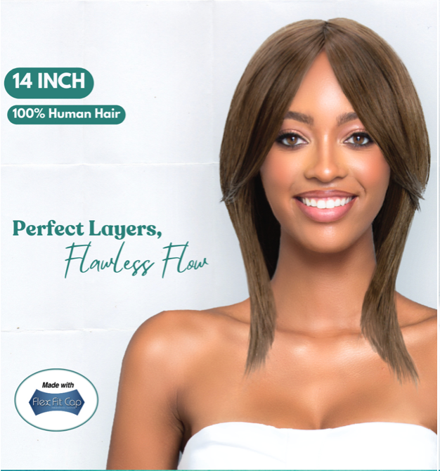 Bobbi Boss MH110 Boss Wig Straight 14" Human Hair