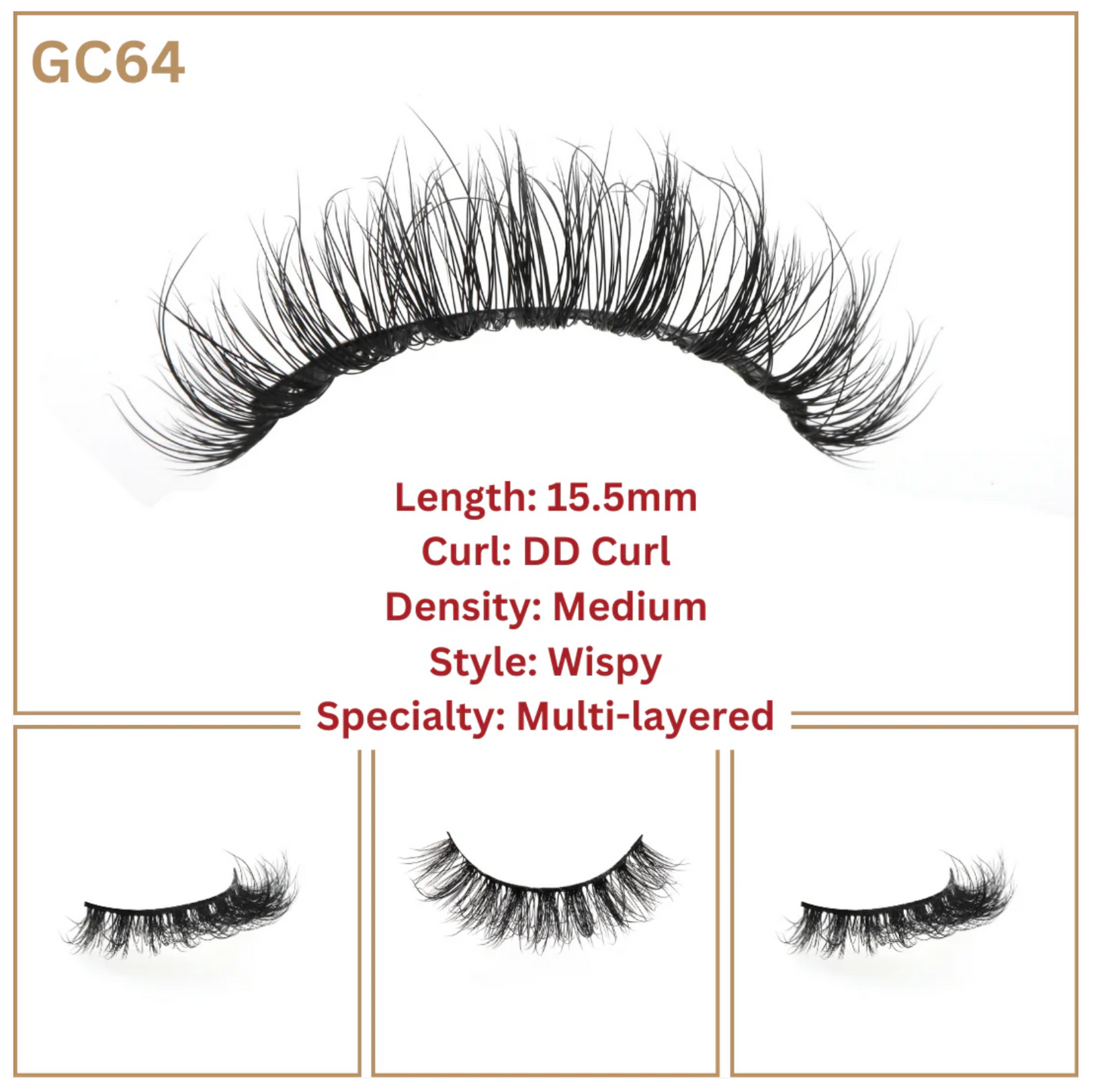 Miss Girly Curl Lashes GC64