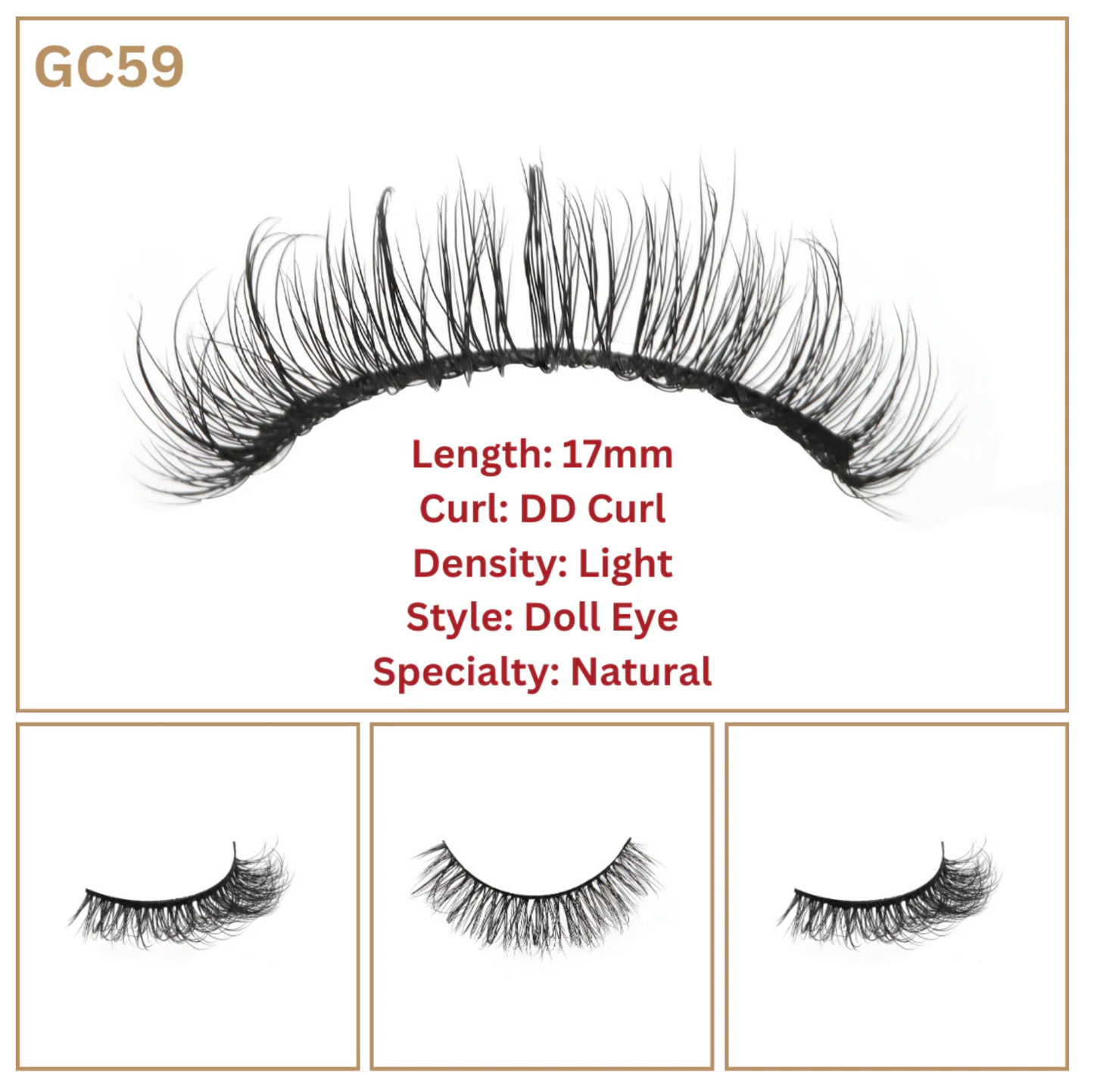 Miss Girly Curl Lashes GC59