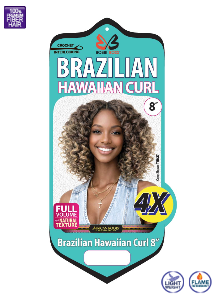 Bobbi Boss Brazilian Hawaiian Curl 8" 4X