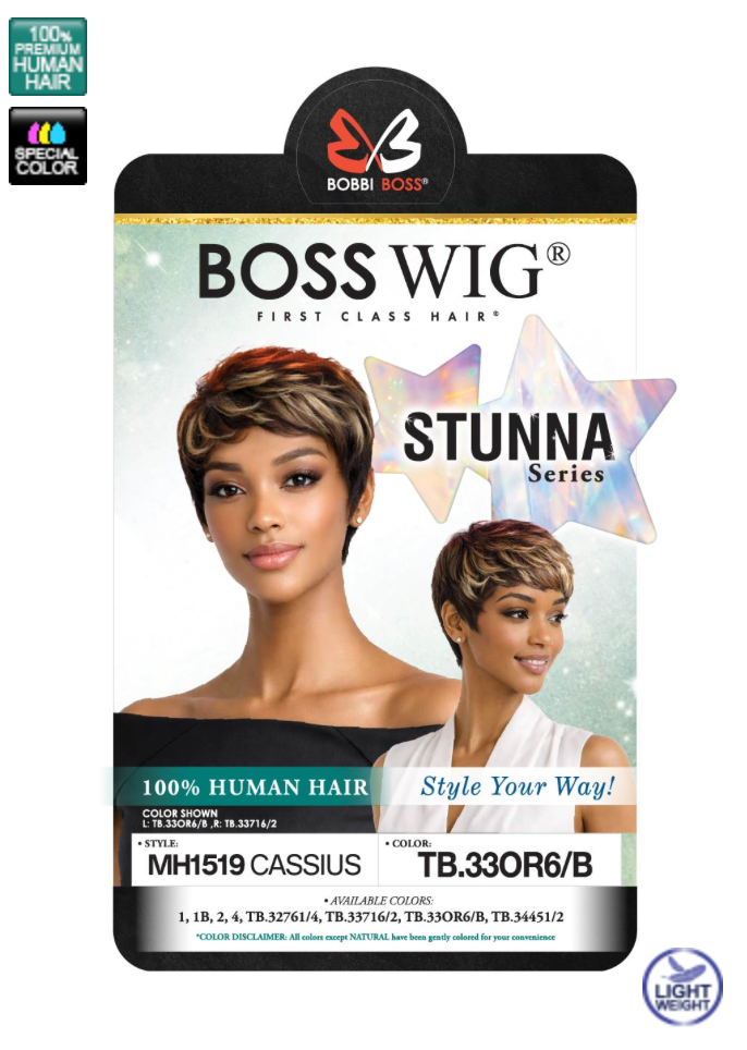 Bobbi Boss MH1519 Cassius Human Hair Wig