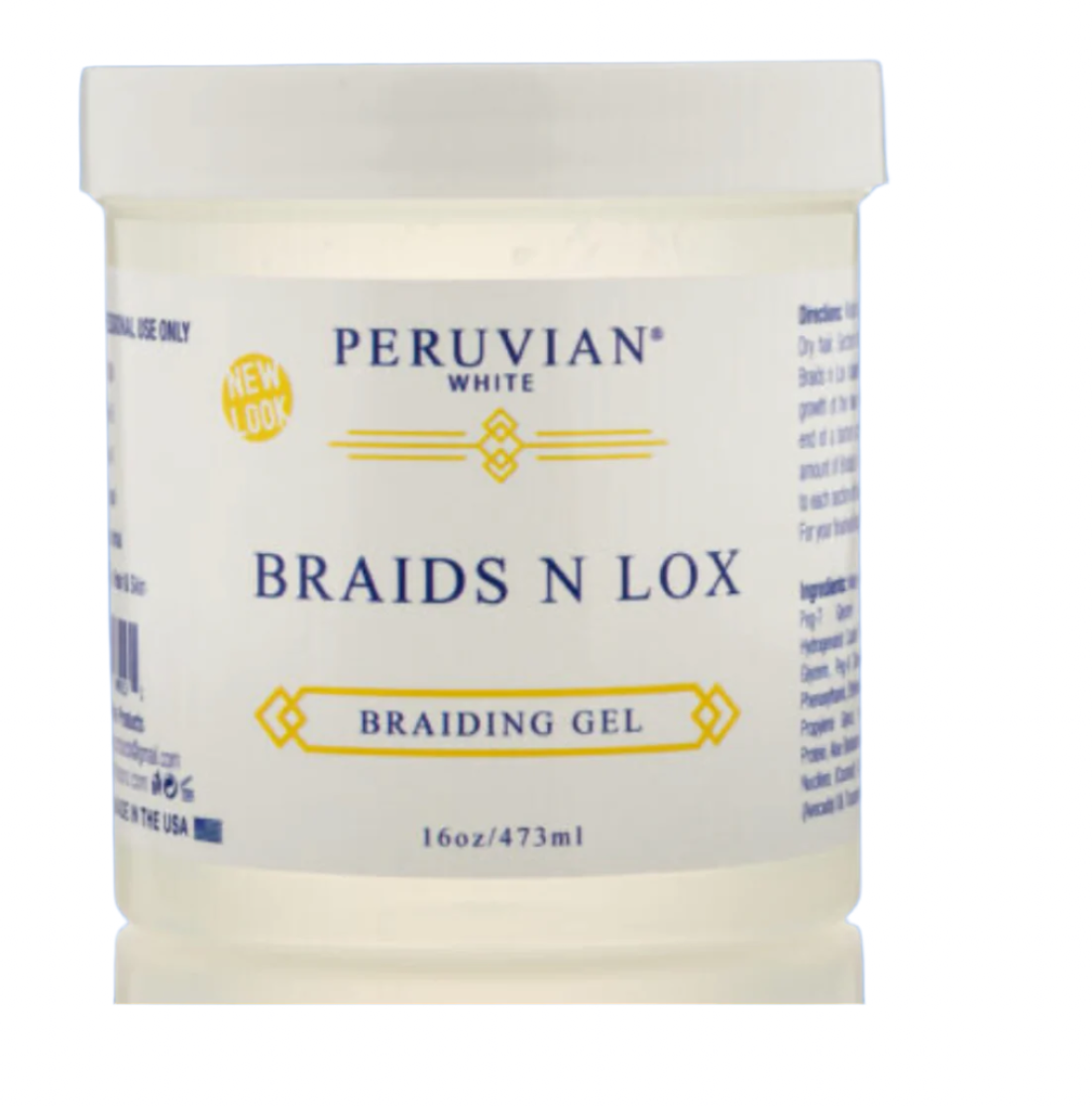 Peruvian White Braid Loc & Edge Lemongrass 16 oz