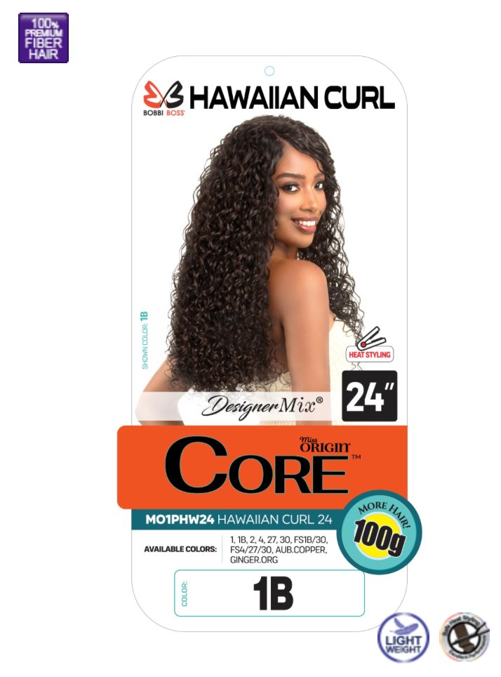 Bobbi Boss Core Single Pack Hawaiian Curl Weaving