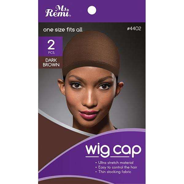 Ms Remi Wig Cap Dark Brown 2 pcs