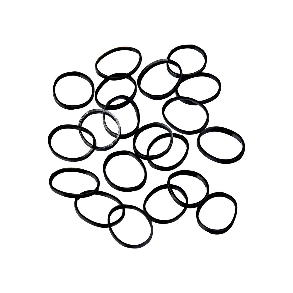 RED Plastic Elastic Bands 250 pcs Black