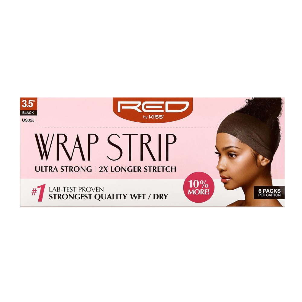 RED Wrap Strips Black 3.5" Single pack
