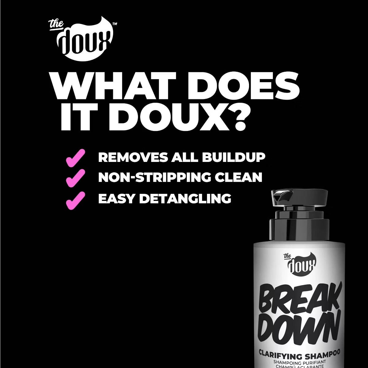The Doux Break Down Clarifying Shampoo 12 oz