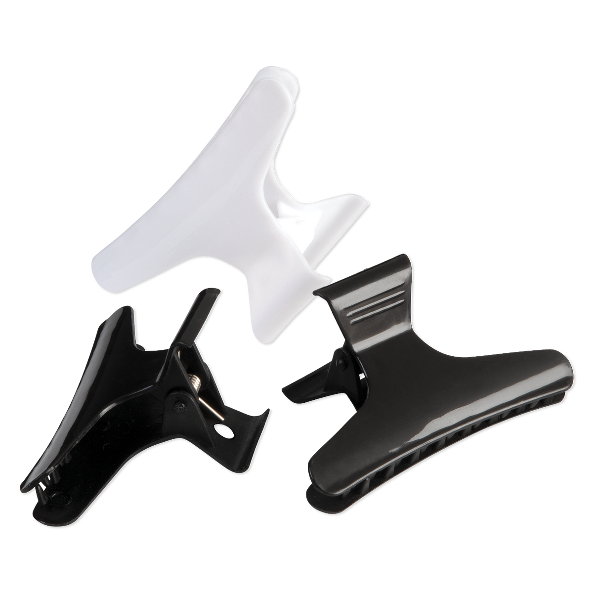 Latina Wide Butterfly Clamps  Black / White 3-1/4" LAT-346