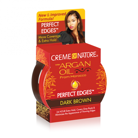 Creme of Nature Argan Oil Perfect Edges Dark Brown 2.25oz