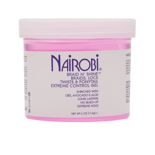 Nairobi Braid n' Shine Braids, Locs Twist & Ponytail Extreme Control Gel