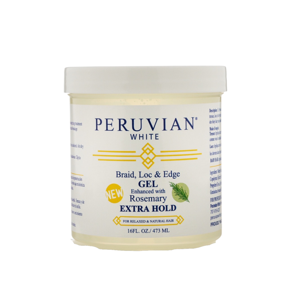 Peruvian White Braid Loc & Edge Rosemary 16 oz