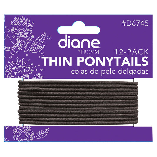 Diane Ponytail Band Thin 12 Count