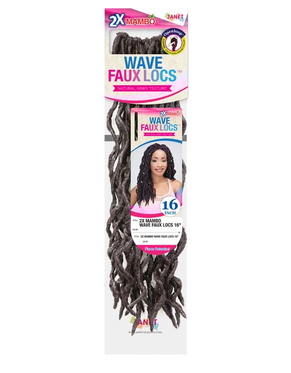 JANET 2X MAMBO WAVE FAUX LOCS 16"