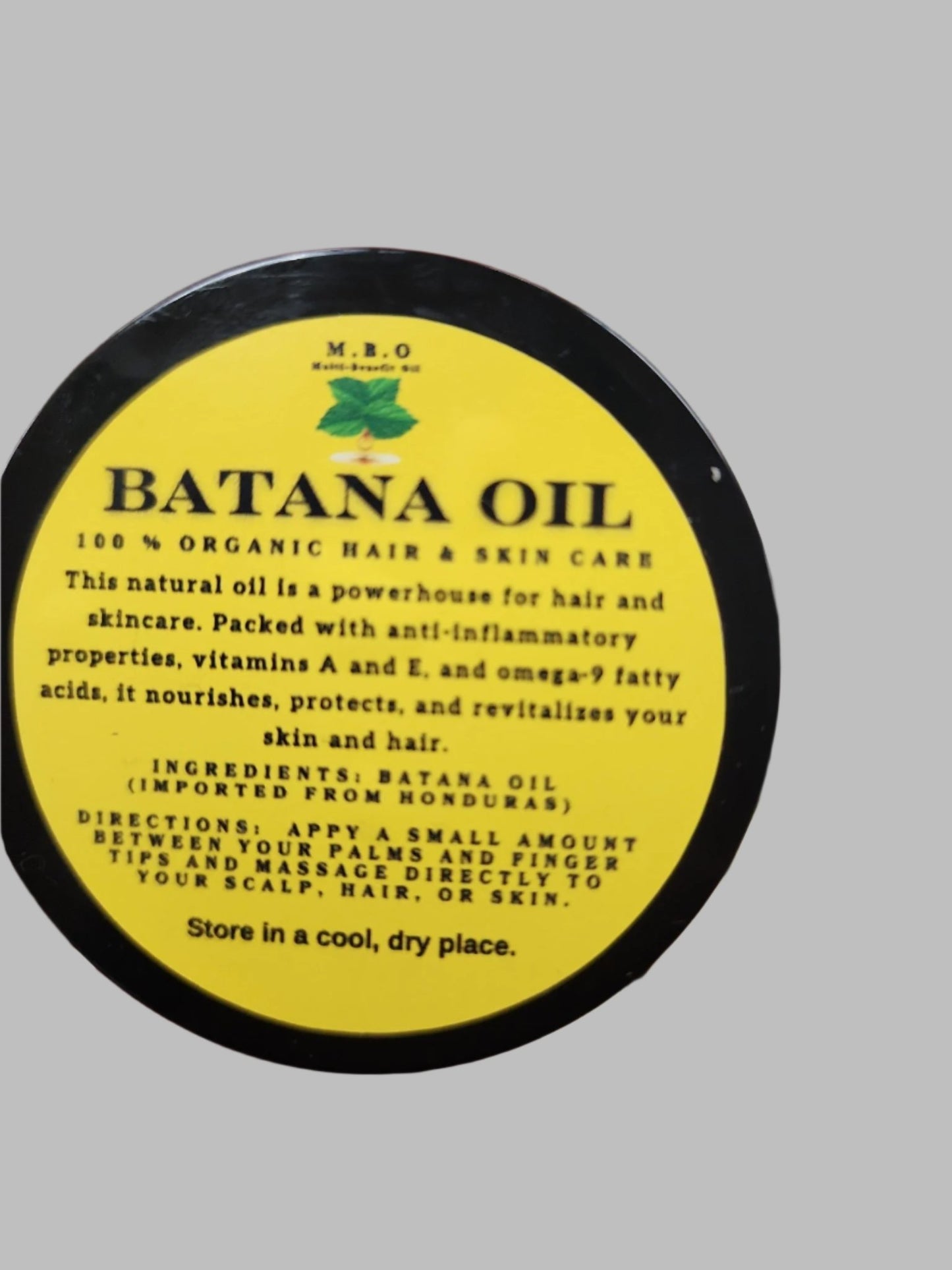 M.B.O. Batana 100% Unrefined Raw Batana Oil 4oz