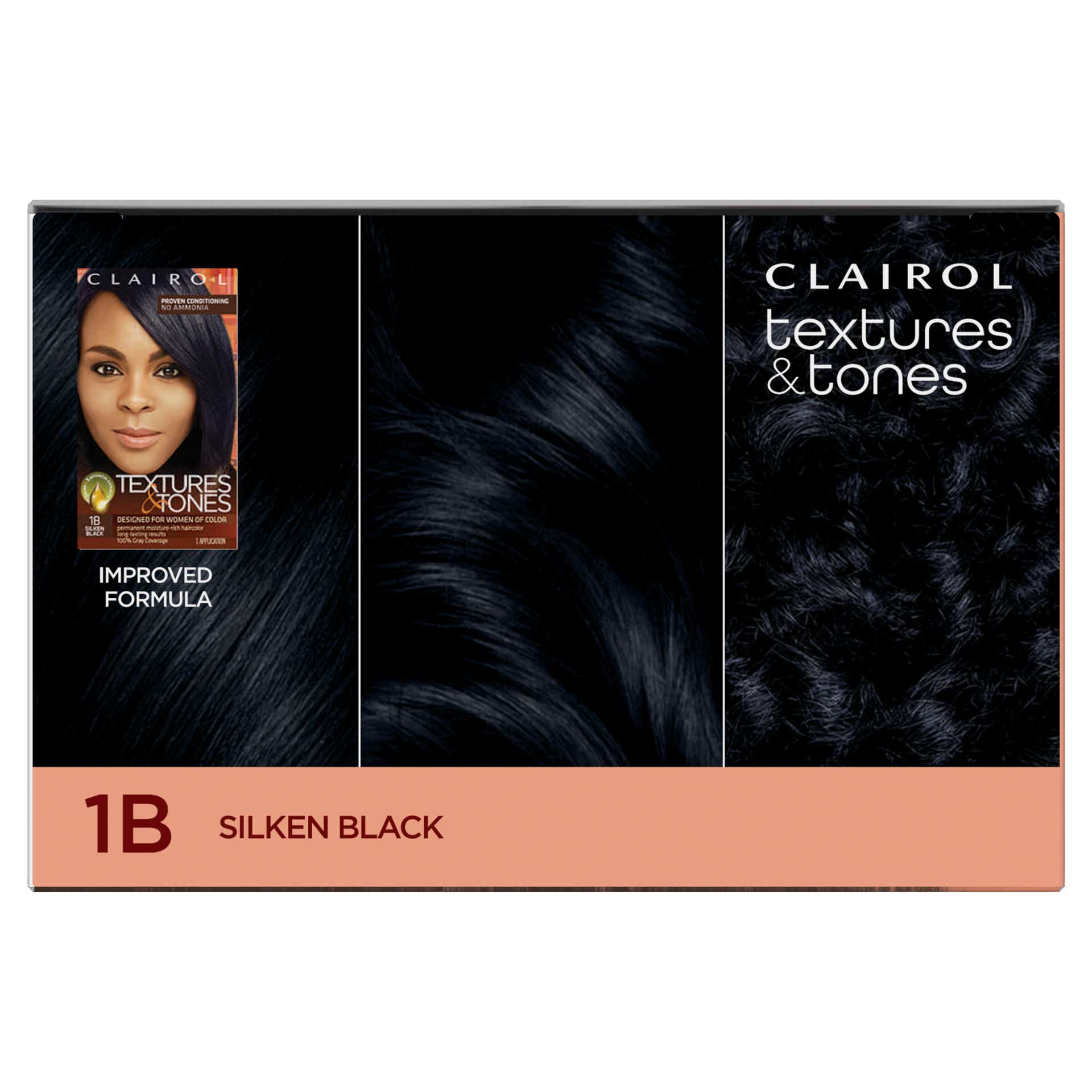Clairol Textures Tones 1B Silken Black – Get Sassy Beauty Supply