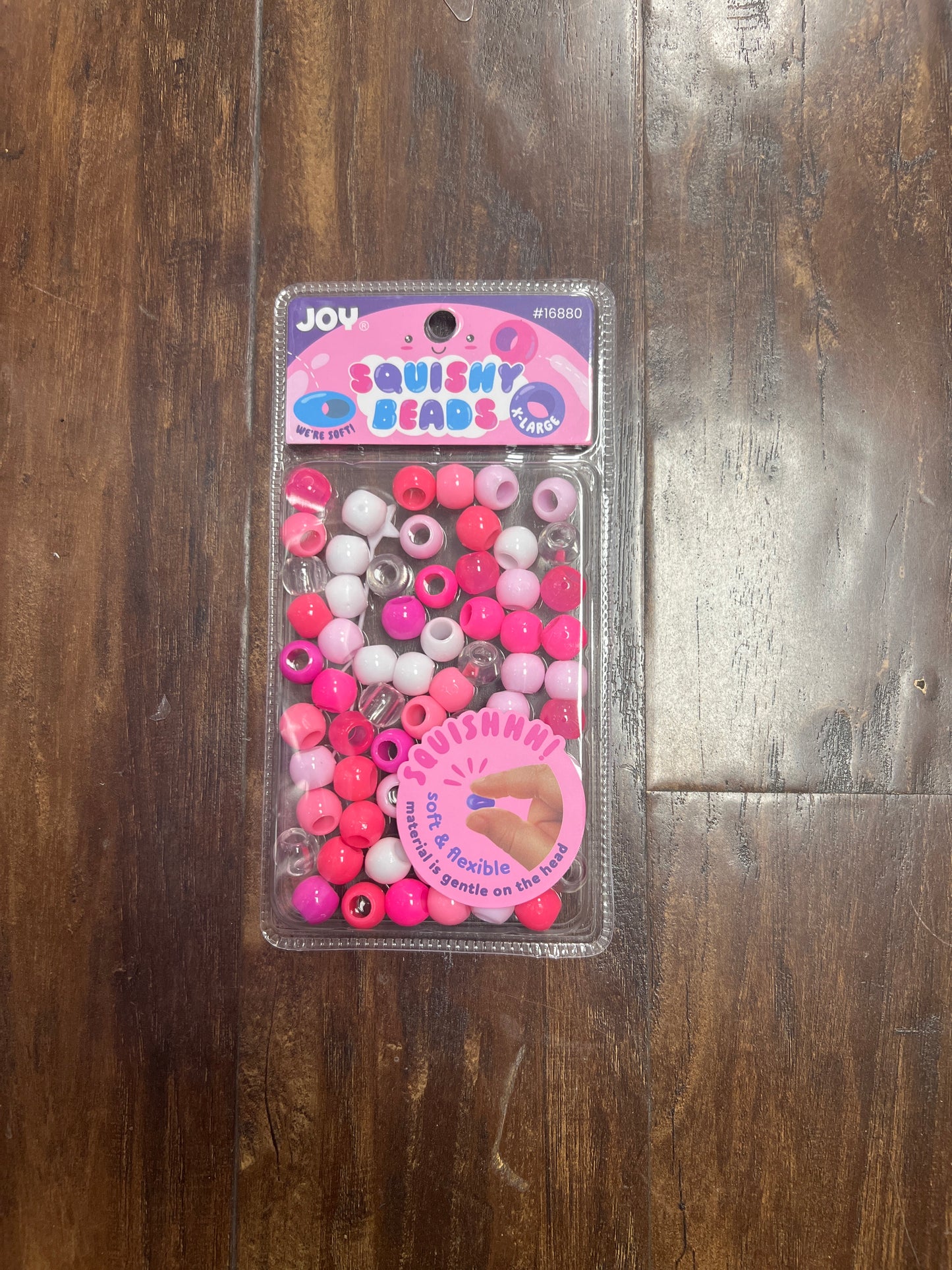 Joy Hair Beads Round Squishy X Large 16880 Pink Mix