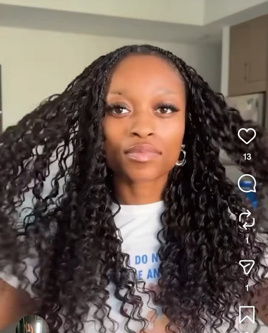 Braid Style #A001:  Miracle Knot Braids With 100% Indiremi Human Hair 18" 4hr