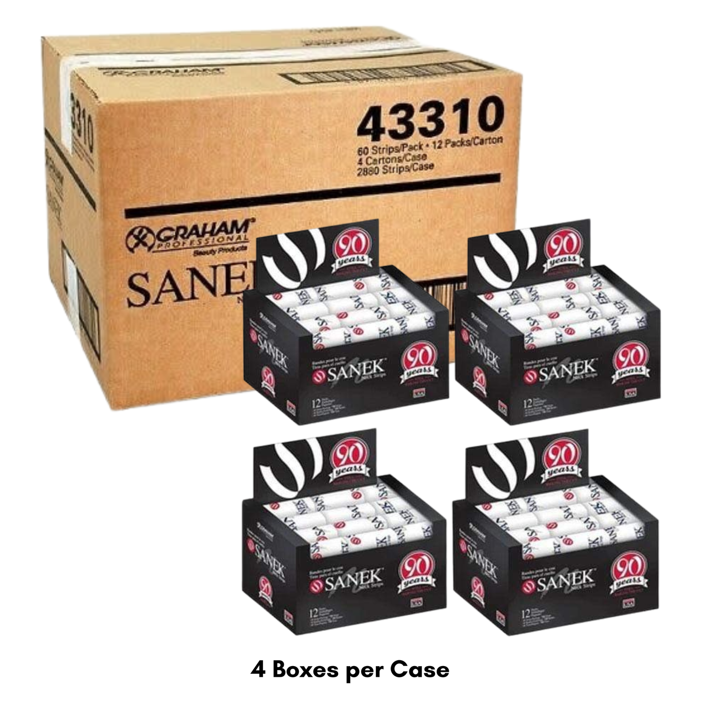 Sanek Neck Strips Case (4 Boxes, 48 Packs)