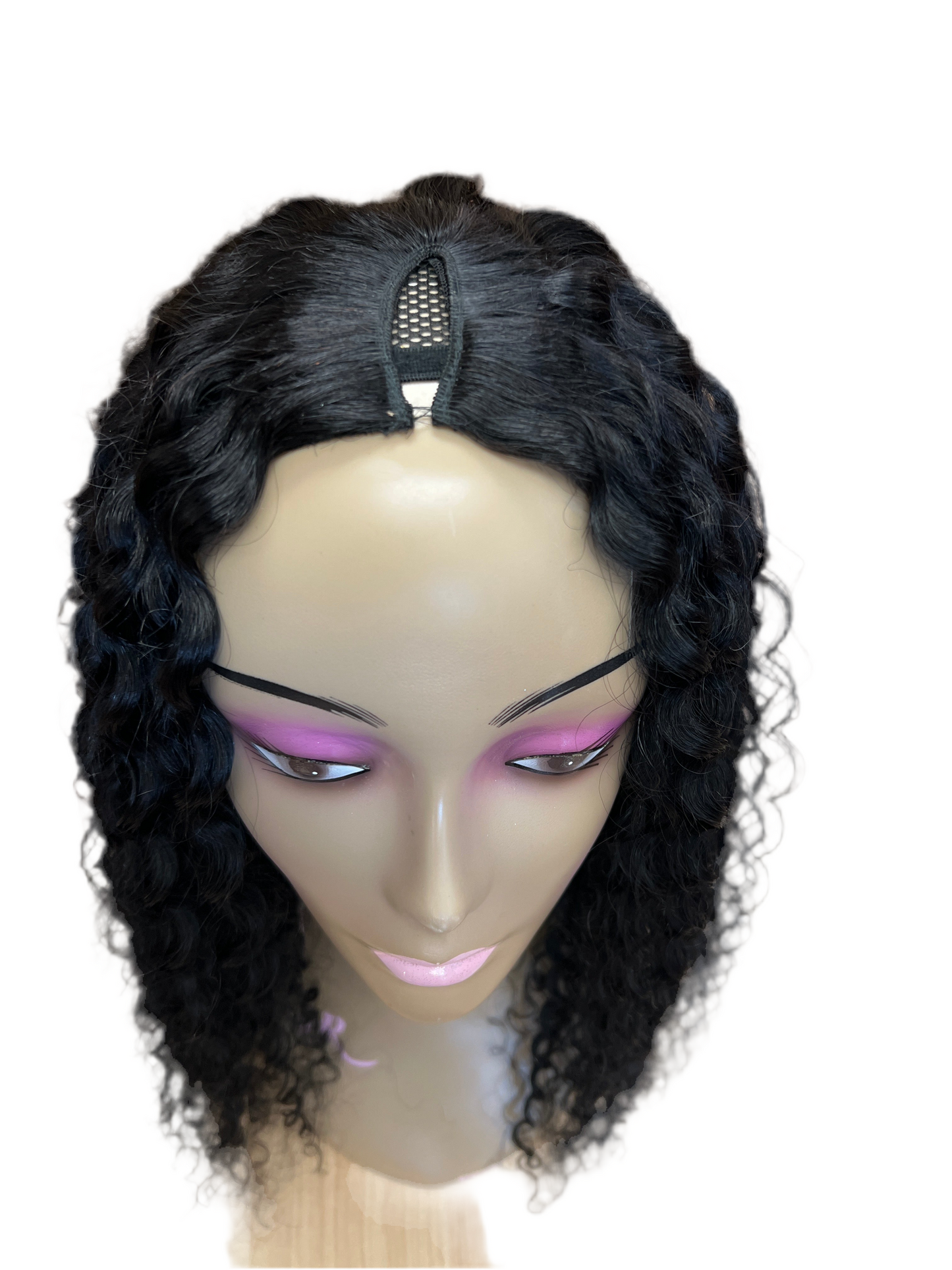 Beauty Logic V Part Human Hair Wig Jerry Curl 20"