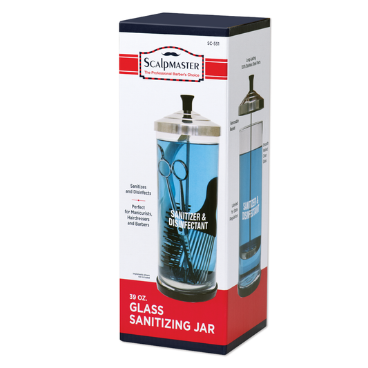 Scalpmaster Sanitizing Jar GLASS 39 oz