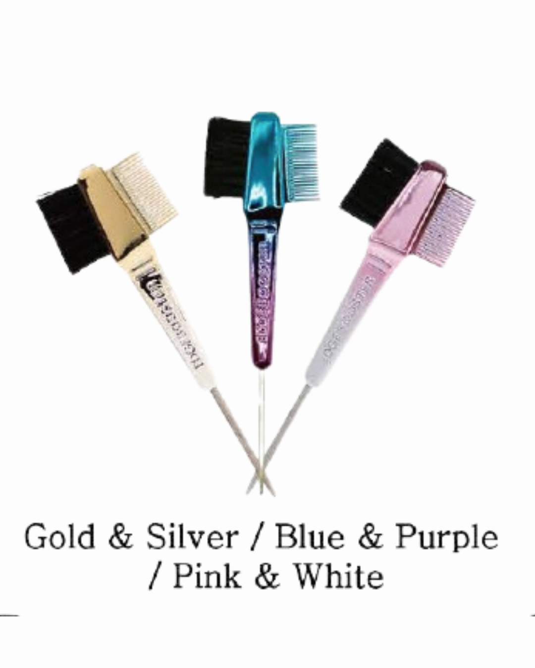 Edge Booster Edge Brush And Comb - Chrome Mini (Each)