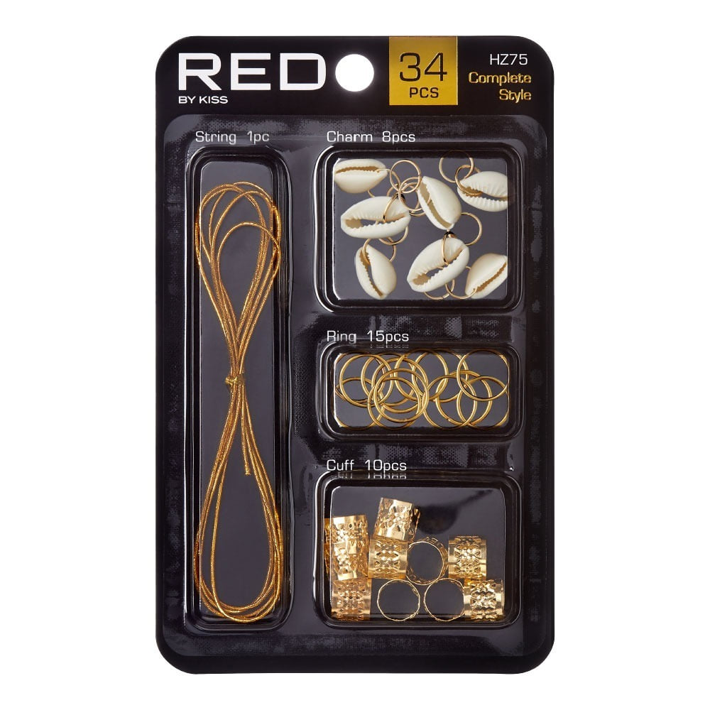 RED Braid Charm HZ75 Gold