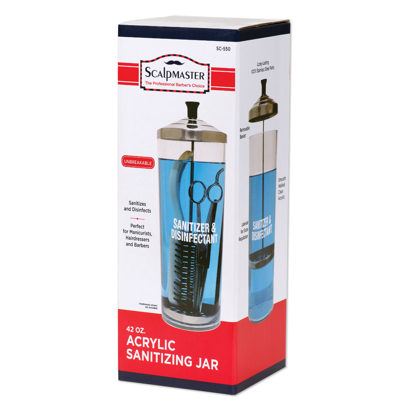 Scalpmaster Acrylic Jar 42 oz