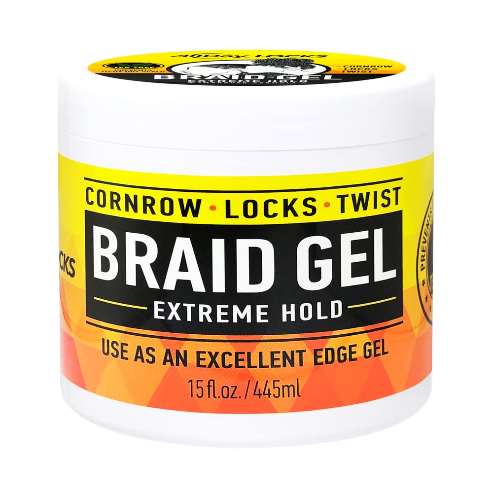 Hairobics AllDay Lock Braid Gel Extreme Hold 15 oz