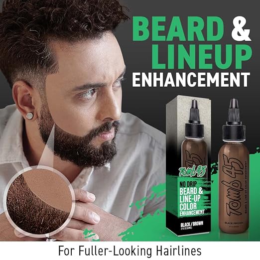 Tomb 45 No Drip Enhancement Beard & Line-Up Color Brown / Black