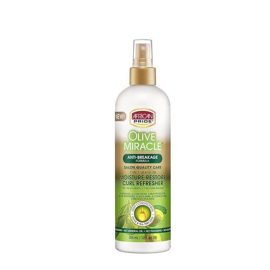 African Pride 7-IN-1 Leave-In Moisture Restore Hair Curl Refresher 12 oz
