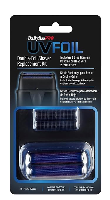 Babyliss UV Shaver Double Foil & Cutter Blue