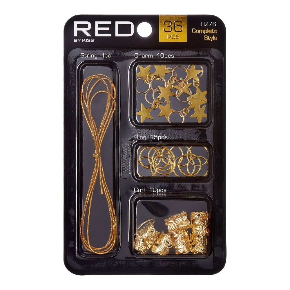 RED Braid Charm HZ76 Gold