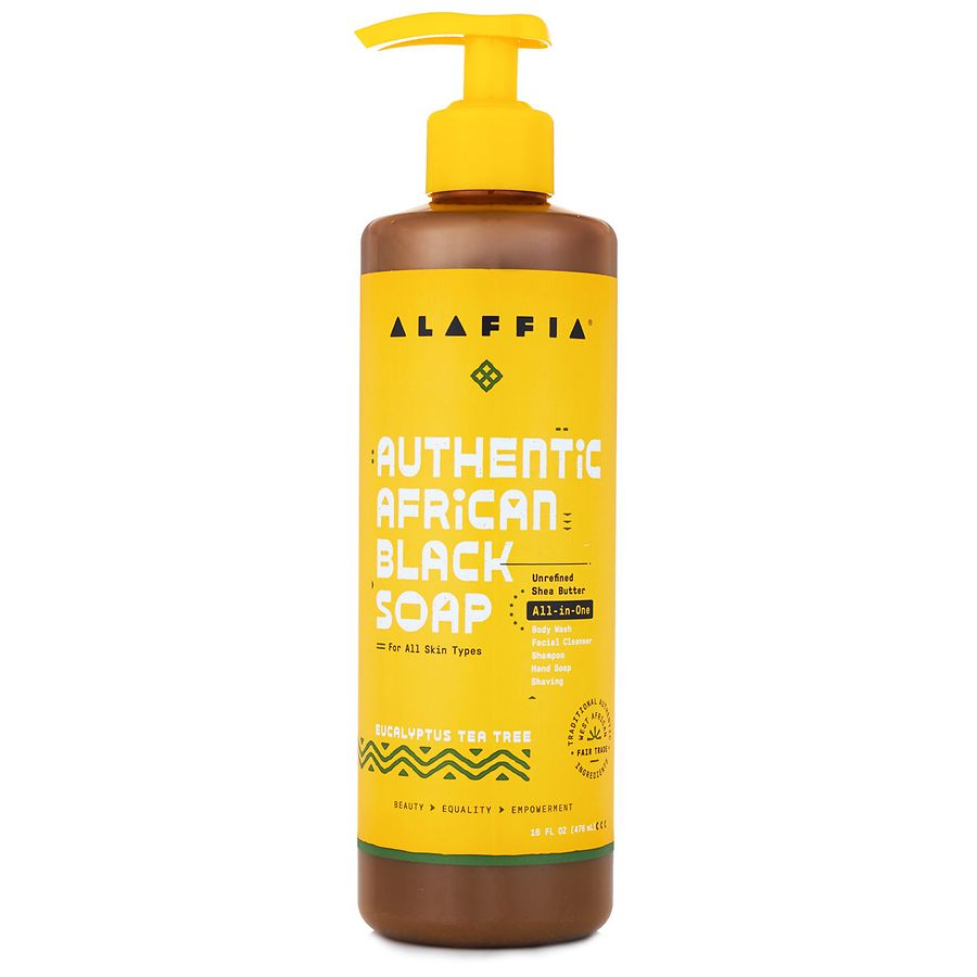 Alaffia African Black Soap Eucalyptus 16 oz