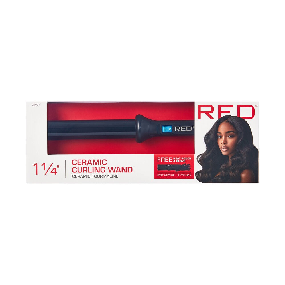 RED Curling Wand 1-1/4" Ceramic Tourmaline
