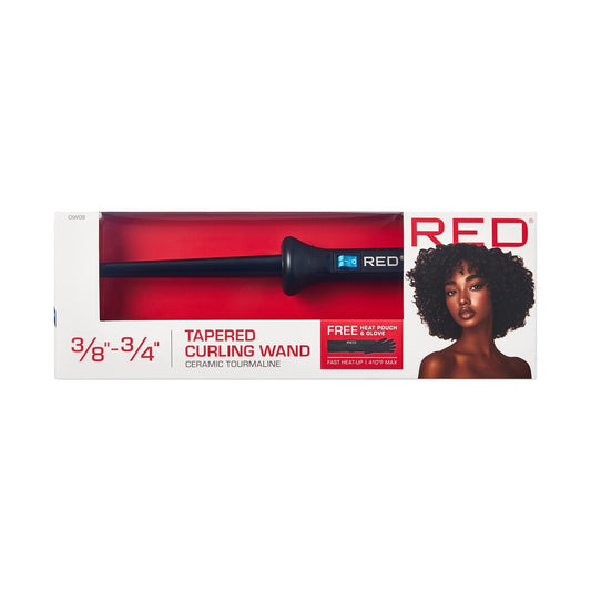 RED Curling Wand Tapered 3/8-3/4" Ceramic Tourmaline