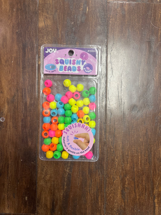 Joy Hair Beads Round Squishy X Large 16883 Neon Mix