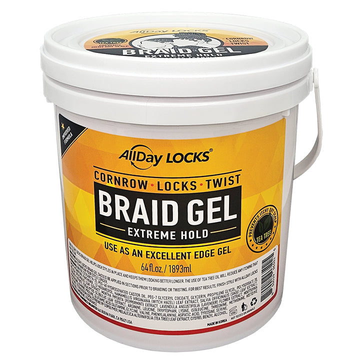 Hairobics AllDay Lock Braid Gel Extreme Hold 64 oz