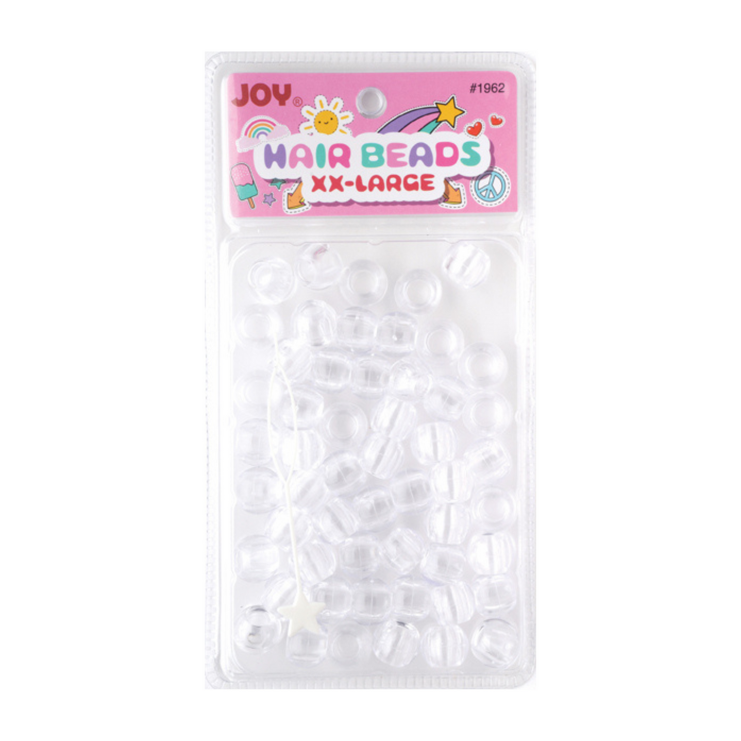 Joy Hair Beads XX Large 01962 Clear