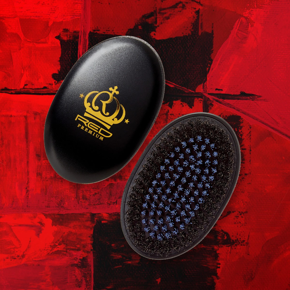 RPM Medium and Hard Mixed Palm Boar Brush w/ Case