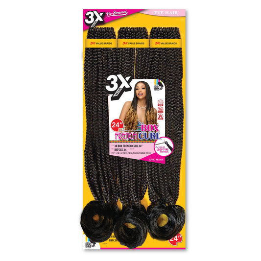 EVE 3X Box French Curl Braid 24"