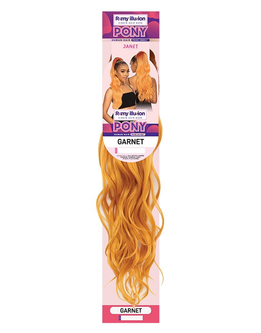 Janet Remy Illusion Pony Garnet